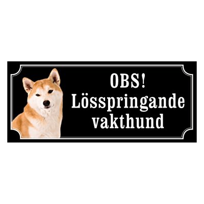 Hokkaido - hundskylt