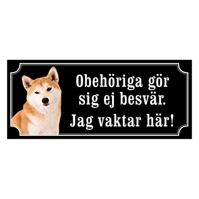 Hokkaido - hundskylt