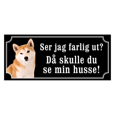 Hokkaido - hundskylt