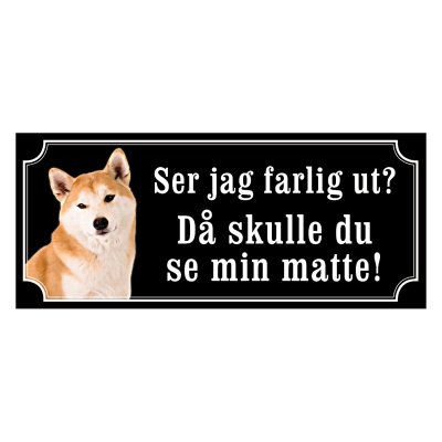 Hokkaido - hundskylt