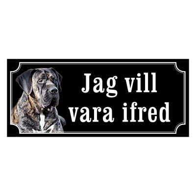 Dogo Canario - hundskylt
