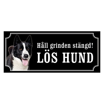 Karelsk björnhund - emaljskylt