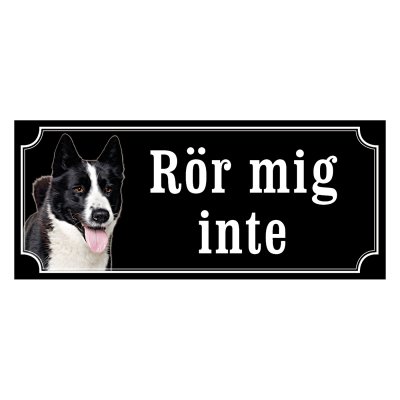 Karelsk björnhund - emaljskylt