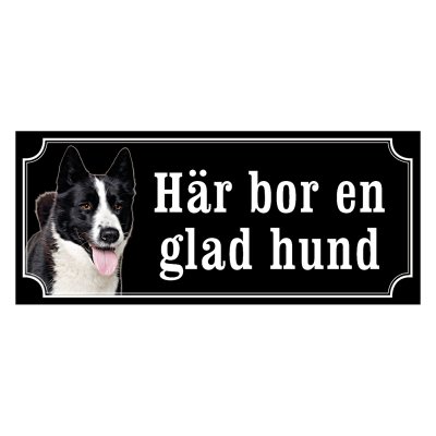 Karelsk björnhund - emaljskylt