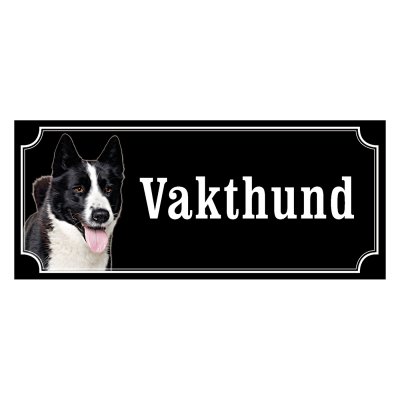Karelsk björnhund - emaljskylt