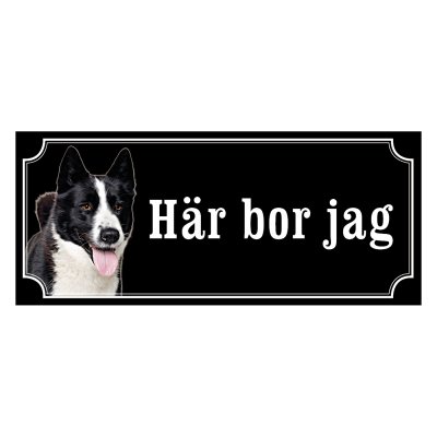 Karelsk björnhund - emaljskylt