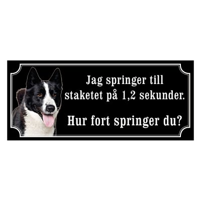 Karelsk björnhund - emaljskylt