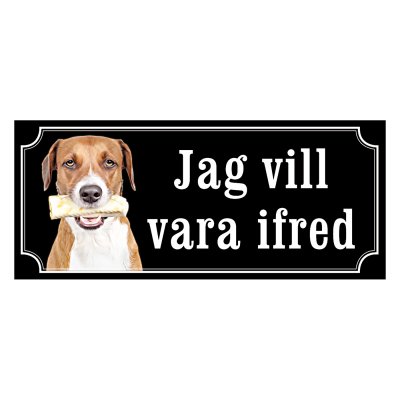 Hygenstövare - Hundskylt