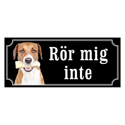 Hygenstövare - Hundskylt