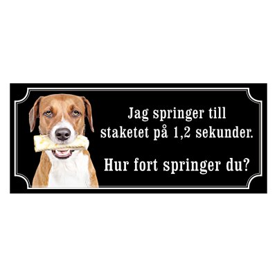 Hygenstövare - Hundskylt