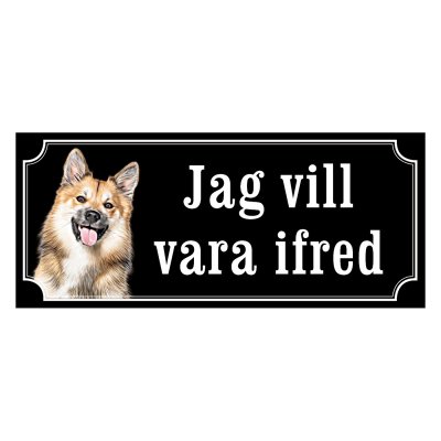 Isländsk fårhund - Hundskylt