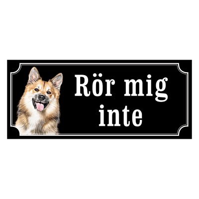 Isländsk fårhund - Hundskylt