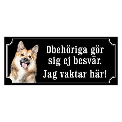 Isländsk fårhund - Hundskylt