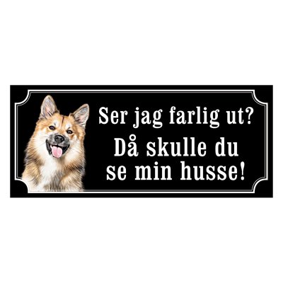 Isländsk fårhund - Hundskylt