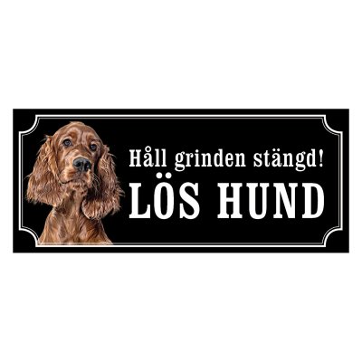 Irländsk setter - Hundskylt