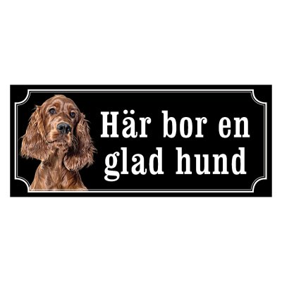 Irländsk setter - Hundskylt