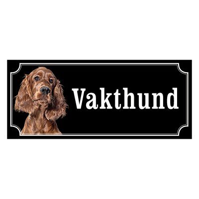 Irländsk setter - Hundskylt