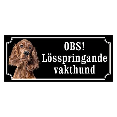 Irländsk setter - Hundskylt