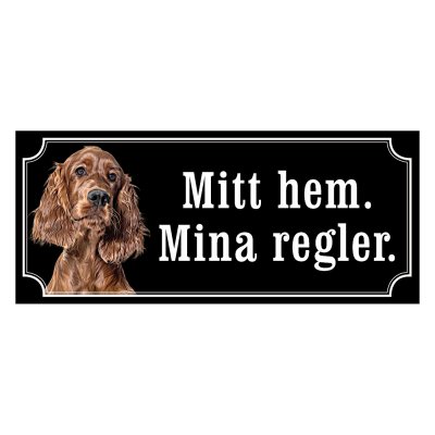 Irländsk setter - Hundskylt