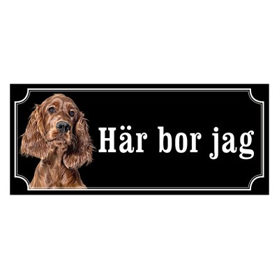 Irländsk setter - Hundskylt
