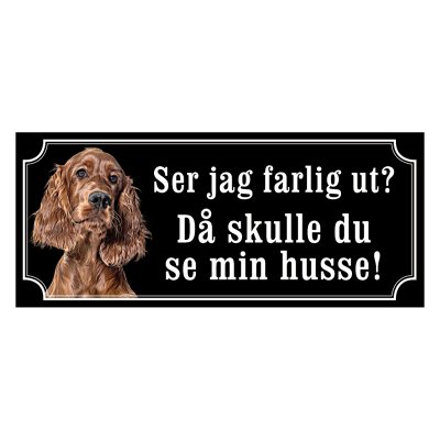 Irländsk setter - Hundskylt