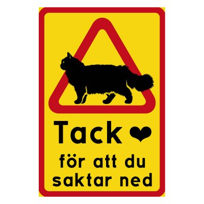 tack för att du saktar ner katt