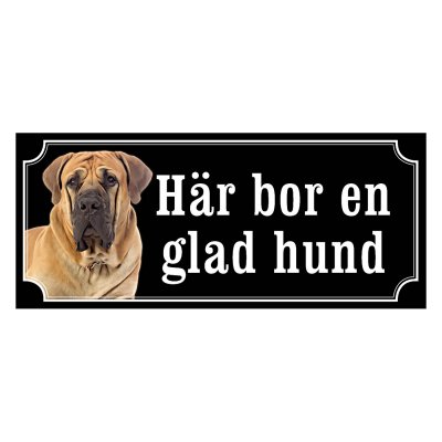 boerboel skylt varning för hunden