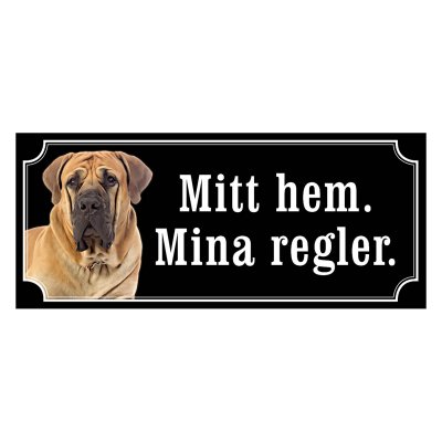 Boerboel "gammaldags stil" flera olika texter