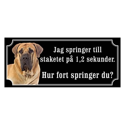 Boerboel "gammaldags stil" flera olika texter