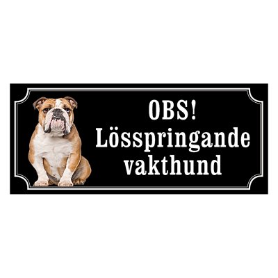 Olde english bulldog - hundskylt