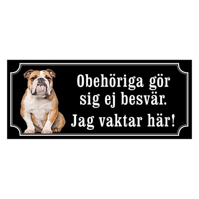 Olde english bulldog - hundskylt
