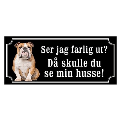 Olde english bulldog - hundskylt