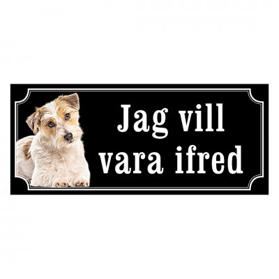 Parson russel terrier - hundskylt