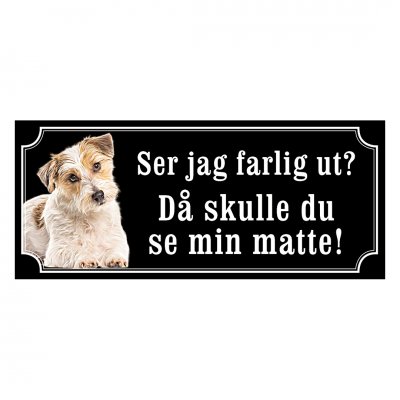 Parson russel terrier - hundskylt