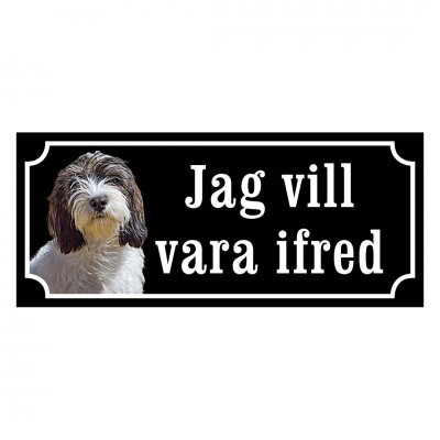 Petit basset griffon vendeen - hundskylt