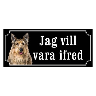 Berger picard gammaldags stil emaljskylt hund