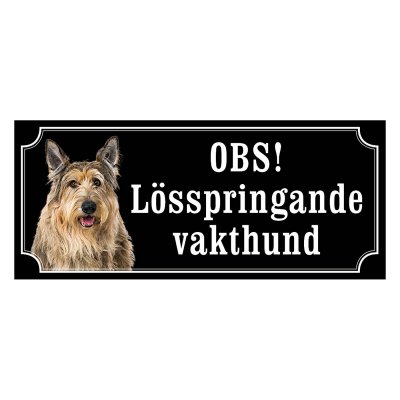 Berger picard gammaldags stil emaljskylt hund
