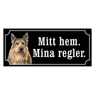 Berger picard gammaldags stil emaljskylt hund