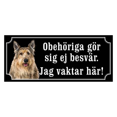 Berger picard gammaldags stil emaljskylt hund