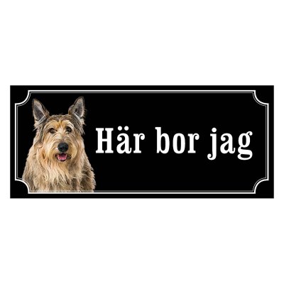 Berger picard gammaldags stil emaljskylt hund