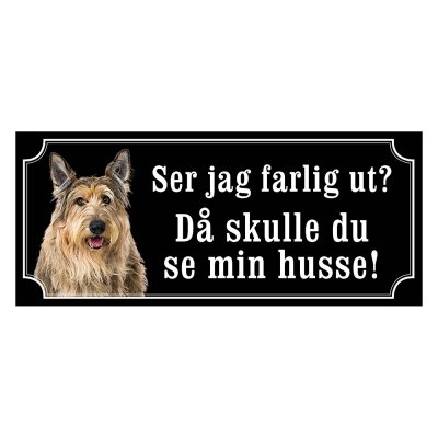 Berger picard gammaldags stil emaljskylt hund