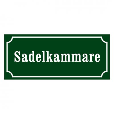 Sadelkammare, skylt sadelkammare, gammaldags stil