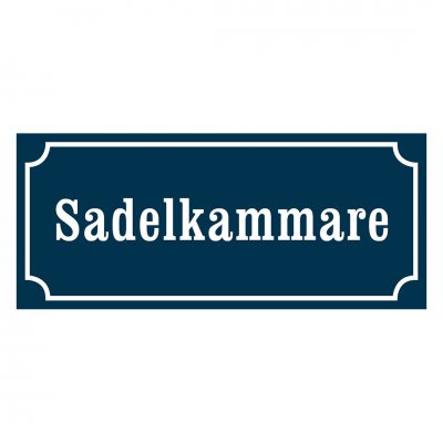Sadelkammare, skylt sadelkammare, gammaldags stil