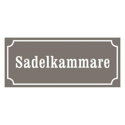 Sadelkammare, skylt sadelkammare, gammaldags stil