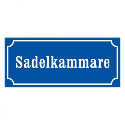 Sadelkammare, skylt sadelkammare, gammaldags stil