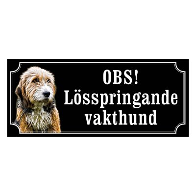 Bosanski gammaldags stil emaljskylt hund