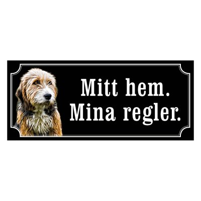 Bosanski gammaldags stil emaljskylt hund