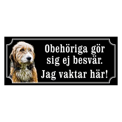 Bosanski gammaldags stil emaljskylt hund