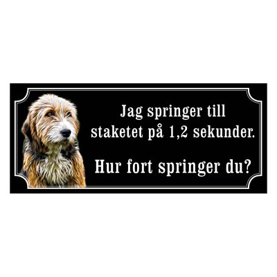 Bosanski gammaldags stil emaljskylt hund