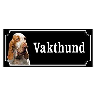 Bracco italiano gammaldags stil emaljskylt hund